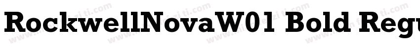 RockwellNovaW01 Bold Regular字体转换
